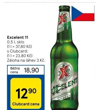 Pivo světlý ležák 11° Excelent