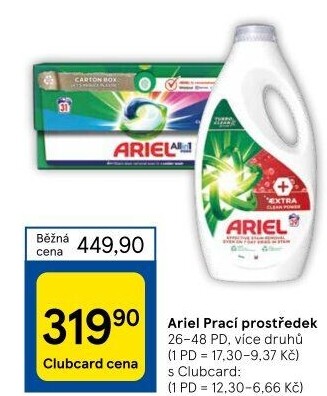 Prací prostředky Ariel