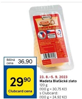 Sýr Blaťácké zlato Madeta