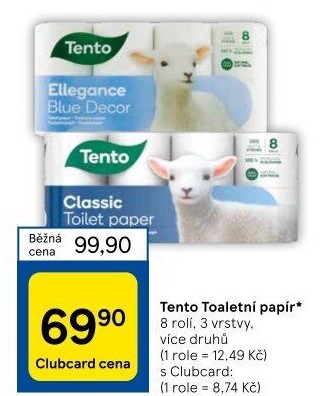 Toaletní papír 3vrstvý Tento