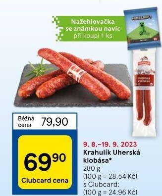 Uherská klobása Krahulík