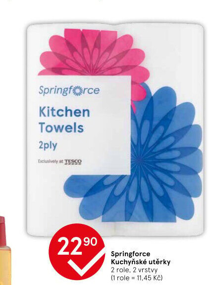 Utěrky kuchyňské 2vrstvé Springforce