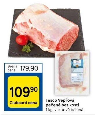 Vepřová pečeně bez kosti Tesco