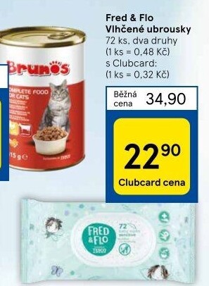 Vlhčené ubrousky Fred&amp