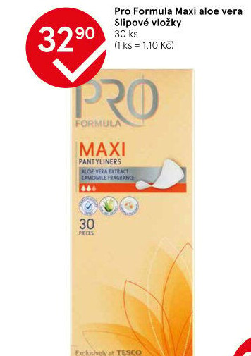 Vložky dámské slipové Pro Formula Tesco