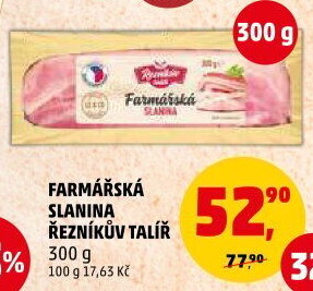 Farmářská slanina Řezníkův talíř