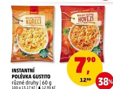 Instantní polévka Gustito
