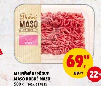Maso mleté vepřové Dobré maso