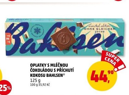 Polomáčené oplatky Bahlsen