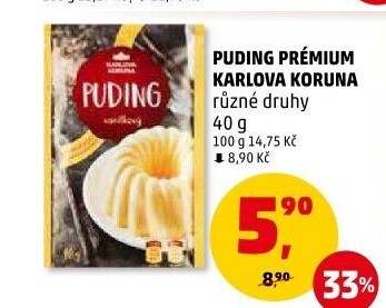 Pudink Prémium Karlova Koruna