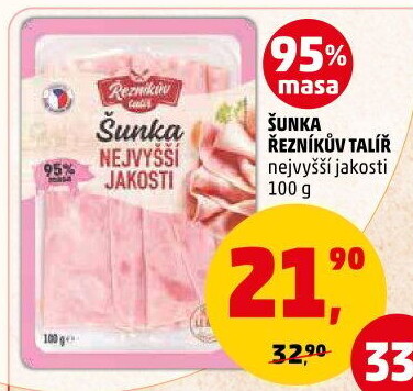Šunka nejvyšší jakosti Řezníkův talíř