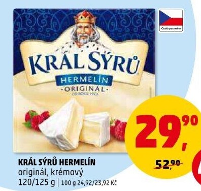 Sýr Hermelín Král sýrů