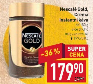 Instantní kávy Nescafé Gold