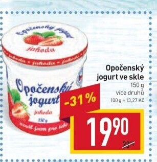 Jogurt ochucený Opočenský Bohemilk