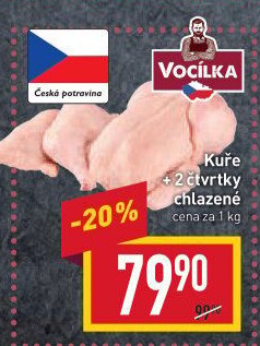 Kuře + 2 čtvrtky Vocílka