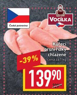 Kuřecí prsní řízky Vocílka