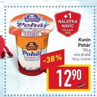 Mléčný Pohár Mlékárna Kunín