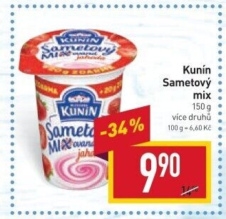 Ochucený jogurt sametový Mlékárna Kunín
