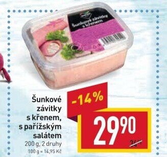 Šunkové závitky Gastro