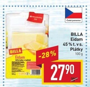 Sýr Eidam 45% Billa