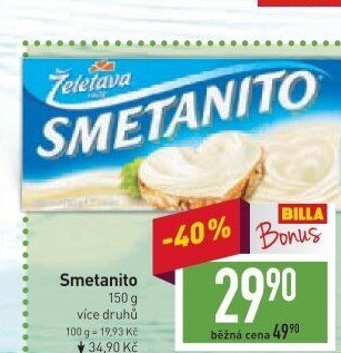Sýr tavený Smetanito Želetava