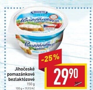 Tradiční pomazánkové bez laktózy Jihočeské Madeta
