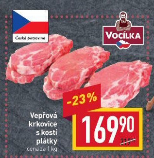 Vepřová krkovice s kostí Vocílka