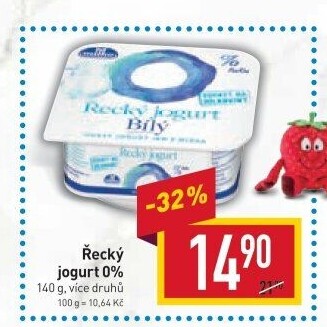 Bílý jogurt řecký 0% Milko