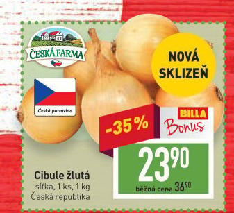 Cibule žlutá Česká Farma