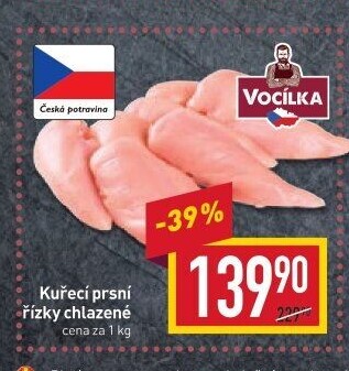 Kuřecí prsní řízky Vocílka