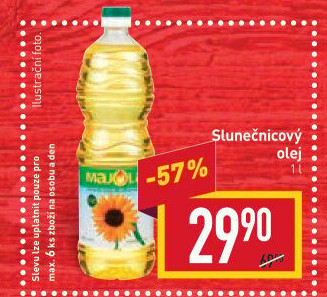 Slunečnicový olej Majola
