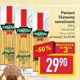 Těstoviny Panzani
