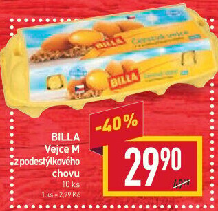 Vejce z podestýlky M Billa