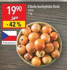 Cibule kuchyňská žlutá