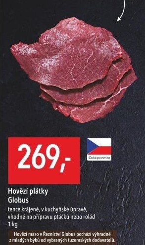 Hovězí plátky Globus
