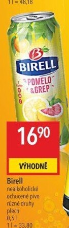 Nealkoholické pivo ochucené Birell