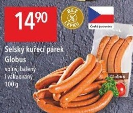 Párky kuřecí Selské Globus
