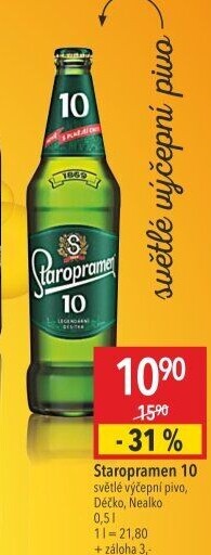 Pivo světlé výčepní 10° Staropramen