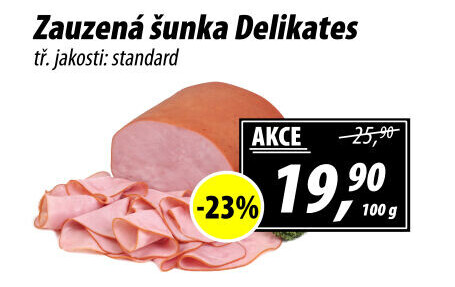 Šunka zauzená delikates standard
