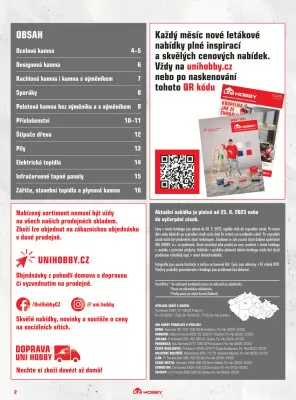 akční leták UNI HOBBY 25.8.2023-30.9.2023