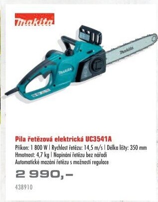 Elektrická řetězová pila Makita UC3541A