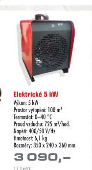 Elektrické topidlo Ma-tech