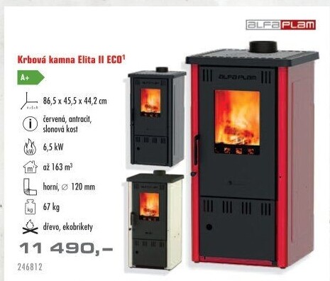 Kamna Elita II ECO Alfa Plam