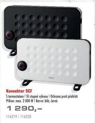 Konvektor eletrický SCF 2100WH Sencor