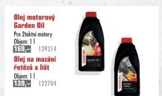Motorový olej 2T Garden Oil Sheron