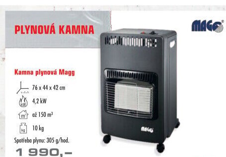 Plynová kamna Magg