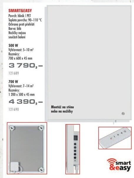 Topný infračervený panel Smart &amp