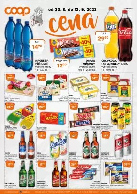 akční leták COOP 30.8.2023-12.9.2023
