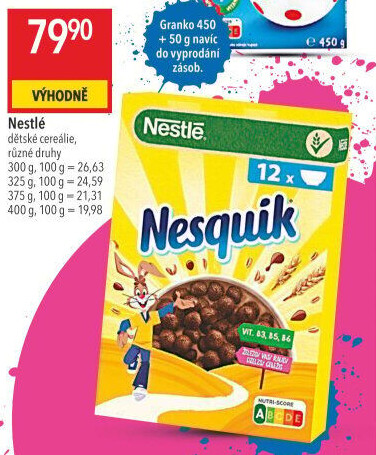 Cereálie Nesquik Nestlé
