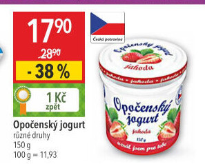 Jogurt ochucený Opočenský Bohemilk
